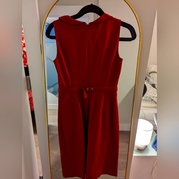 Elie Tahari Rich Red Dress Size 2 - Picture 9 of 9
